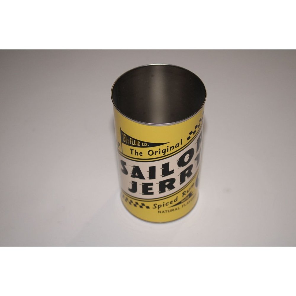 Sailor Jerry Oil Can Cup Tin Metal Vintage Collectible Spiced Rum